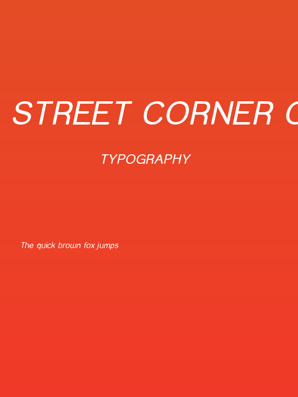 Street Corner Oblique Poster