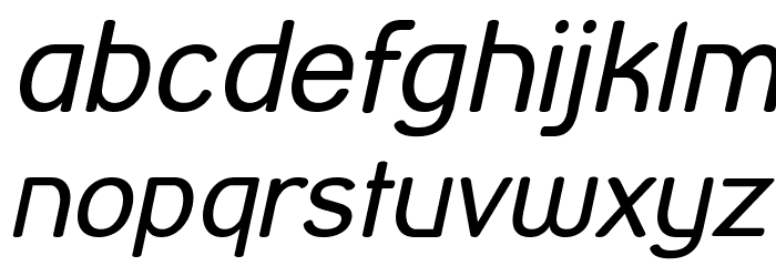 Street Corner Oblique Font LOWERCASE