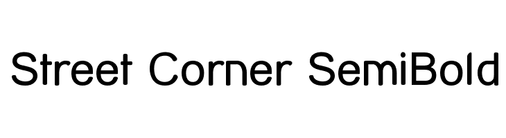 Street Corner SemiBold Font