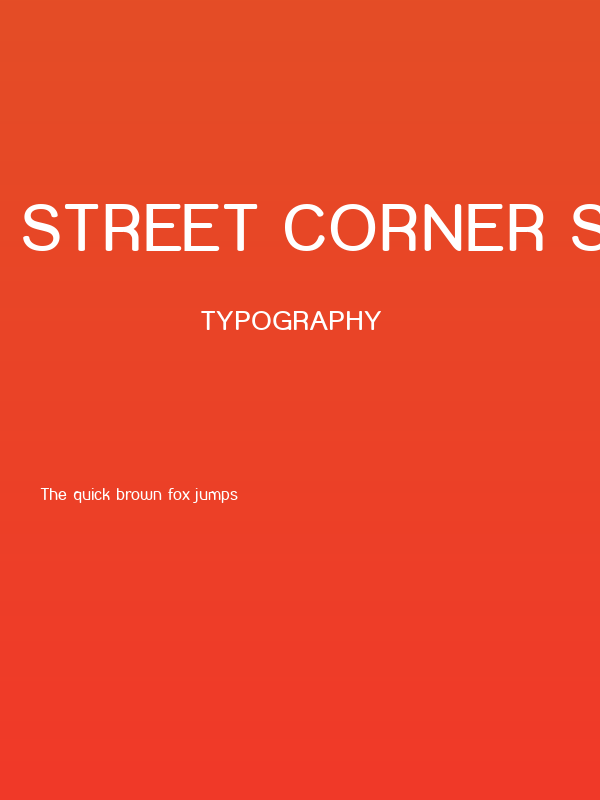 Street Corner SemiBold Poster