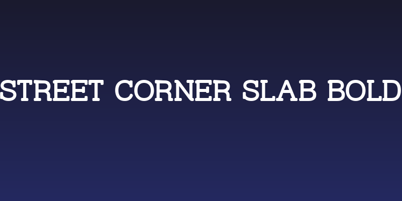 Street Corner Slab Bold Social Header