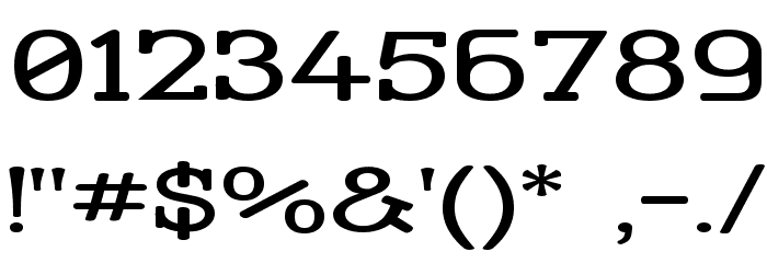 Street Corner Slab Extend Font OTHER CHARS