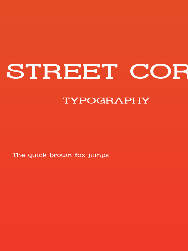 Street Corner Slab Extend Poster