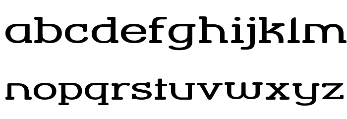 Street Corner Slab Extend Font LOWERCASE