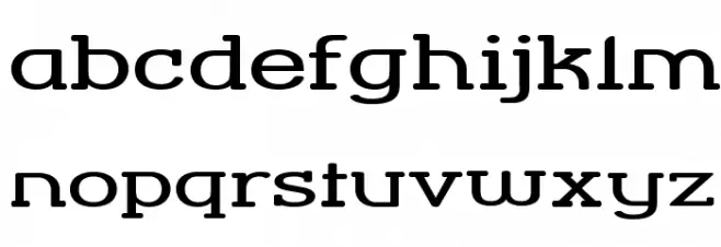 Street Corner Slab Extend Schriftart Kleinbuchstaben