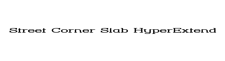 Street Corner Slab HyperExtend  Descarca Fonturi Gratis
