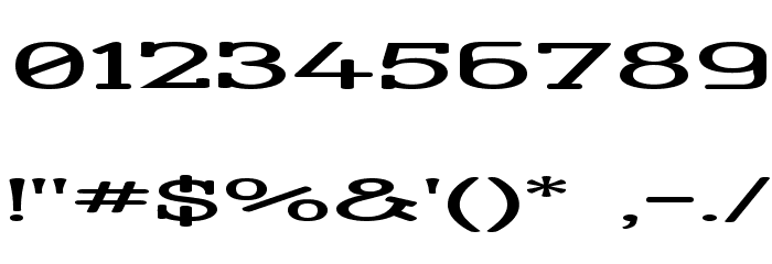 Street Corner Slab HyperExtend Font OTHER CHARS