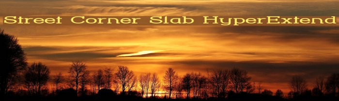 Street Corner Slab HyperExtend Font examples