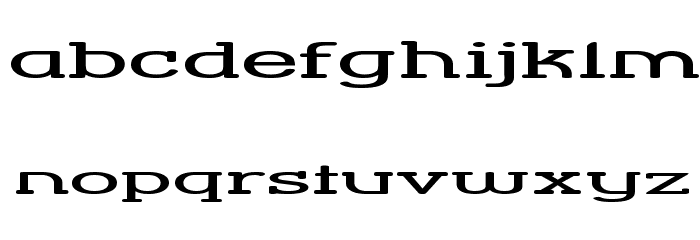 Street Corner Slab HyperExtend Font LOWERCASE