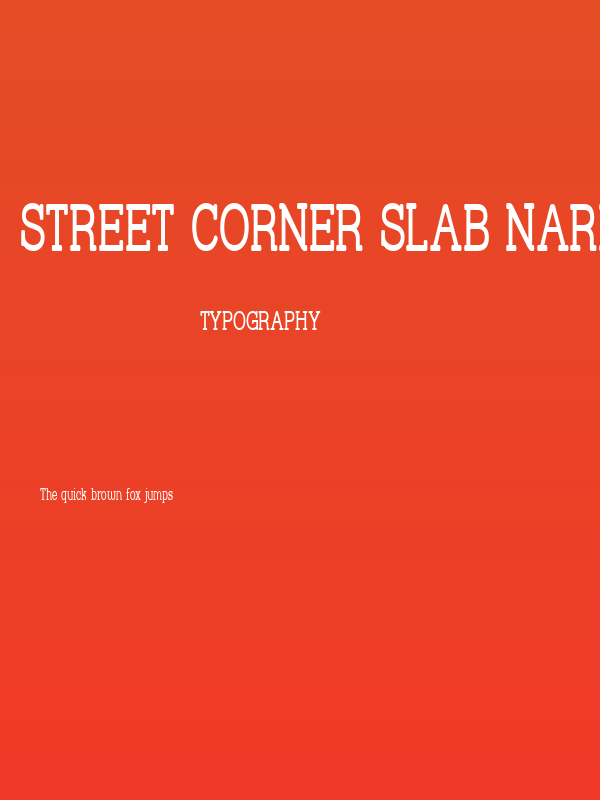 Street Corner Slab Narrow Poster