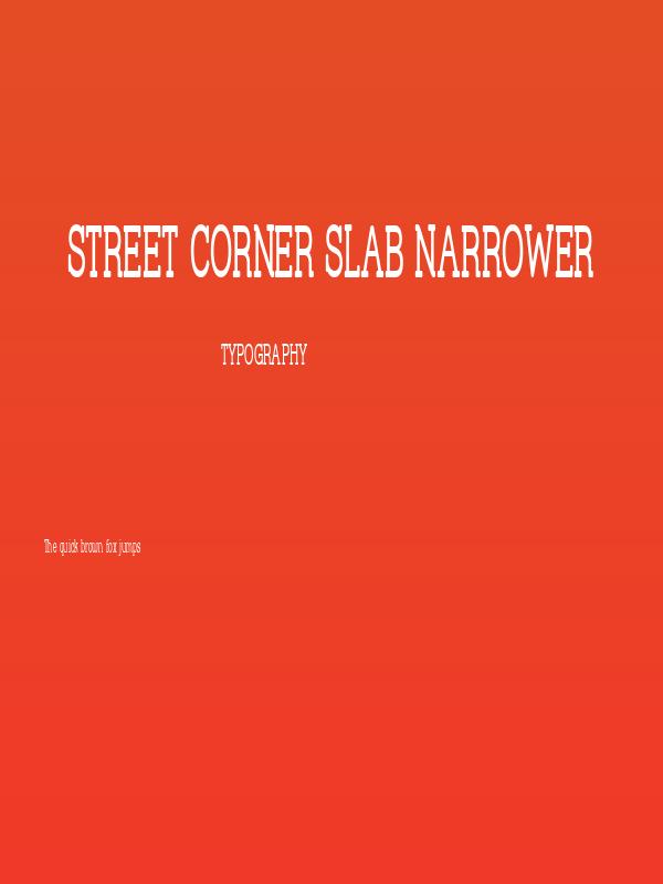 Street Corner Slab Narrower Poster