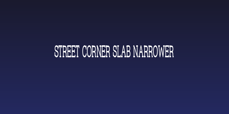 Street Corner Slab Narrower Social Header