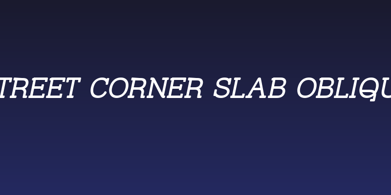 Street Corner Slab Oblique Social Header