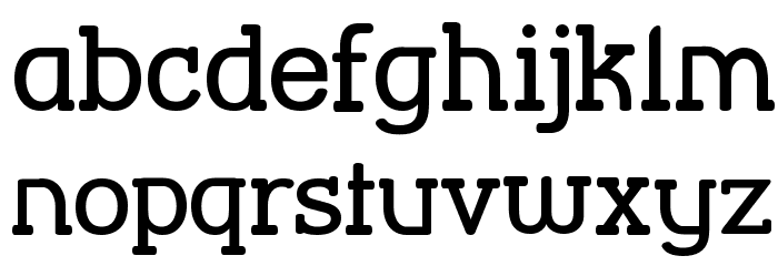 Street Corner Slab SemiBold Font LOWERCASE