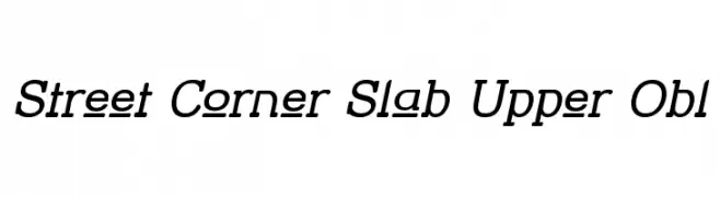 Street Corner Slab Upper Obl  Fuentes Gratis Descargar