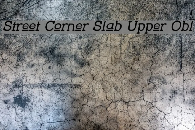 Street Corner Slab Upper Obl Example 2