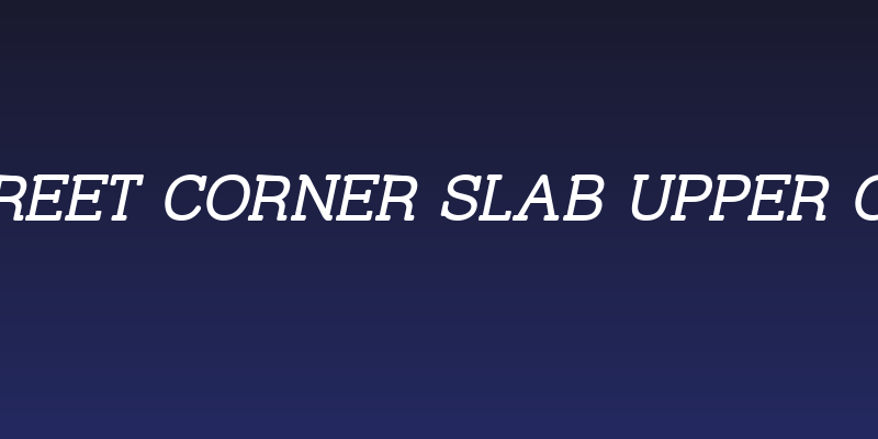 Street Corner Slab Upper Obl Social Header