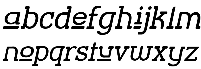 Street Corner Slab Upper Obl Font LOWERCASE