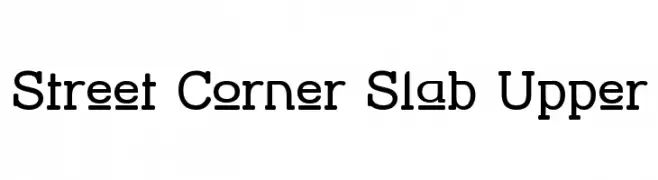 Street Corner Slab Upper  Fuentes Gratis Descargar