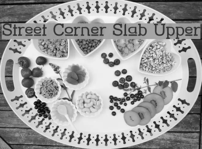 Street Corner Slab Upper Font examples