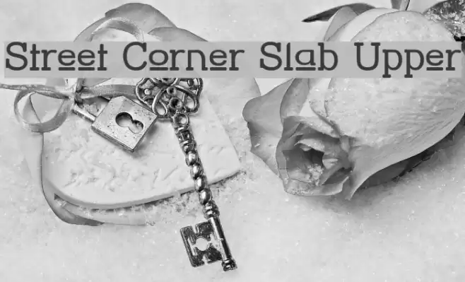 Street Corner Slab Upper Font examples