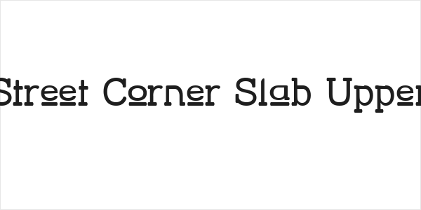 Street Corner Slab Upper Logo