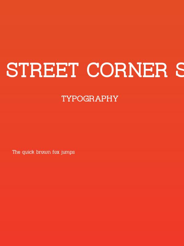 Street Corner Slab Upper Poster