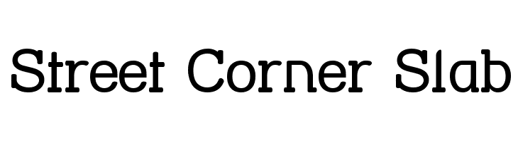 Street Corner Slab  Fuentes Gratis Descargar