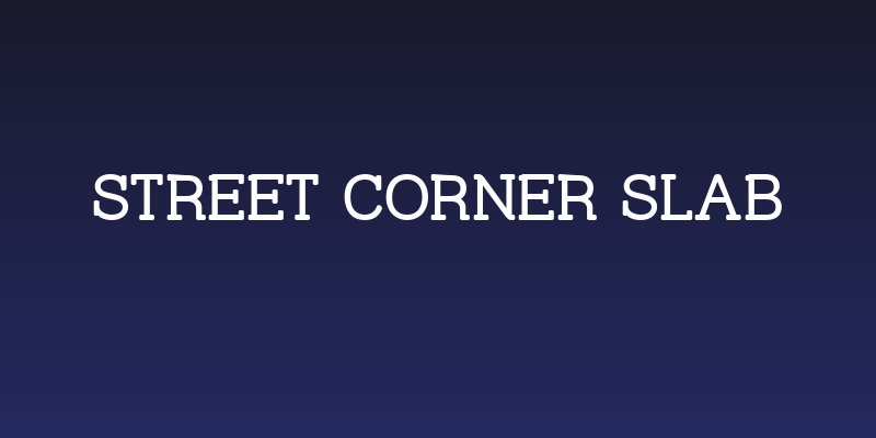 Street Corner Slab Social Header