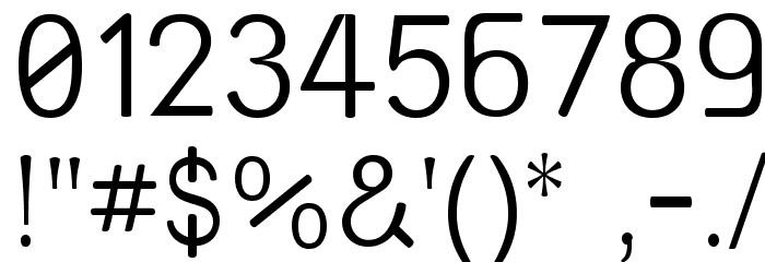 Street Corner Thin Font OTHER CHARS