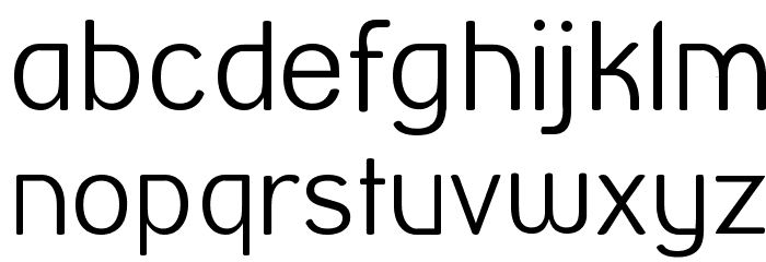 Street Corner Thin Font LOWERCASE