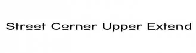 Street Corner Upper Extend  Fuentes Gratis Descargar