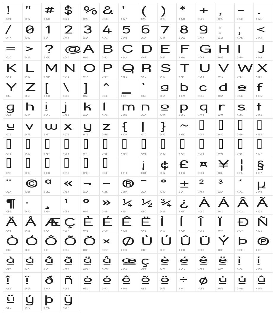 Street Corner Upper Extend Character Map