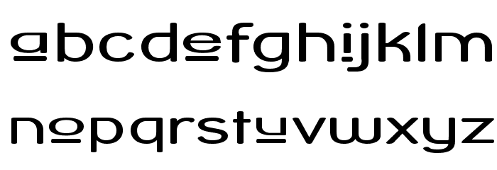 Street Corner Upper Extend Font LOWERCASE