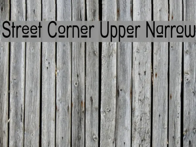 Street Corner Upper Narrow Example 1