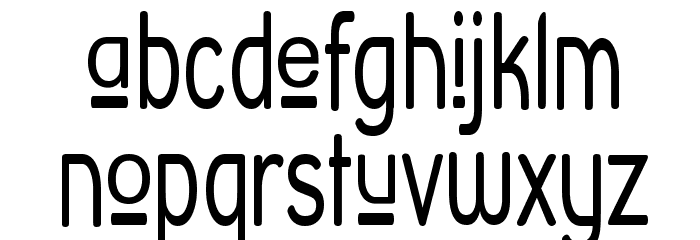 Street Corner Upper Narrow Font LOWERCASE