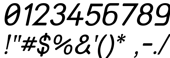 Street Corner Upper Oblique Font OTHER CHARS