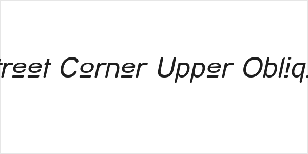 Street Corner Upper Oblique Logo
