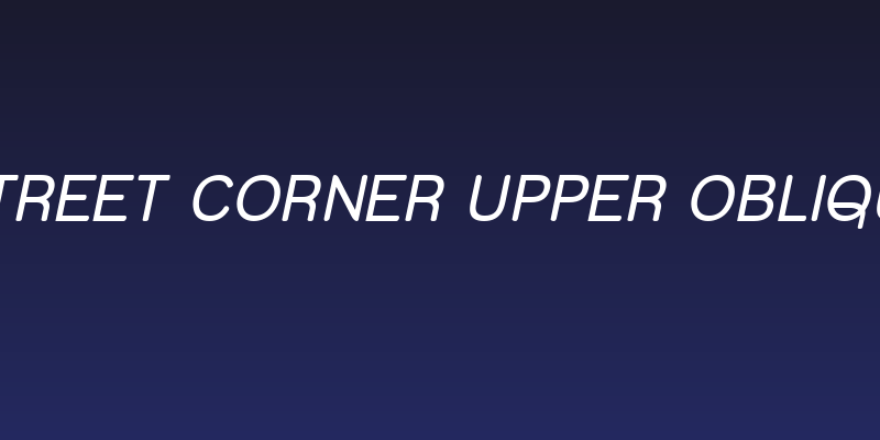 Street Corner Upper Oblique Social Header