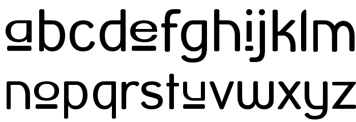 Street Corner Upper Font LOWERCASE