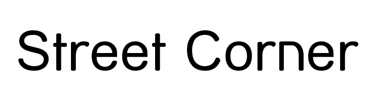 Street Corner Font