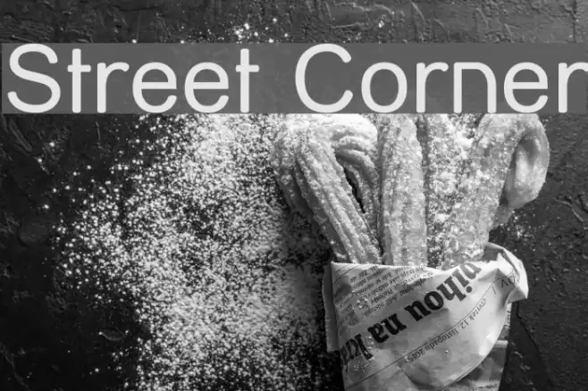 Street Corner Font examples