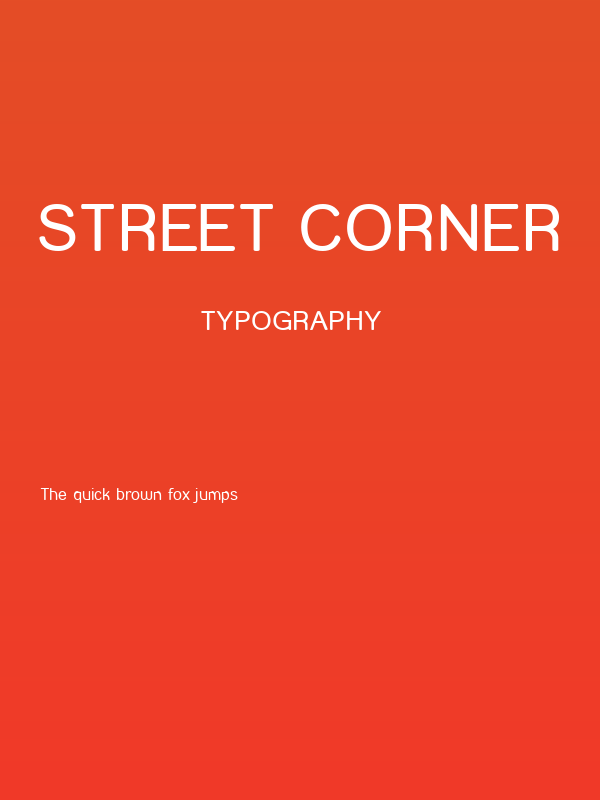 Street Corner Poster