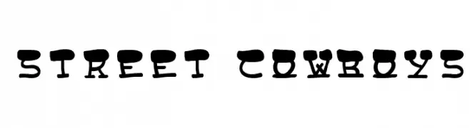 Street Cowboys  Free Fonts Download