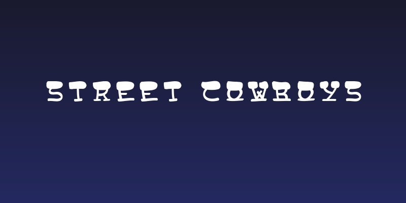 Street Cowboys Social Header