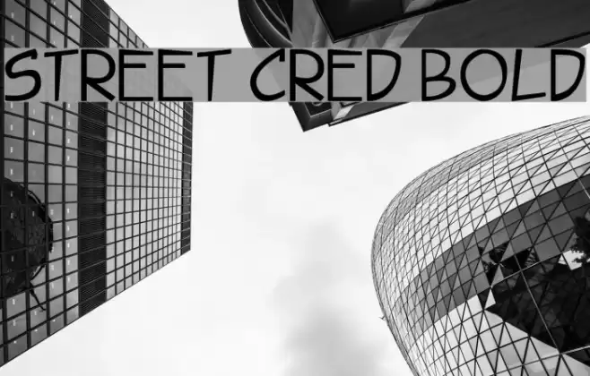 Street Cred Bold Font examples