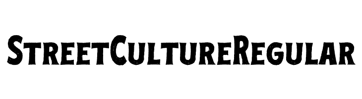Street Culture Regular Скачать бесплатные шрифты