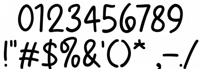 Street Donuts フォント その他の文字