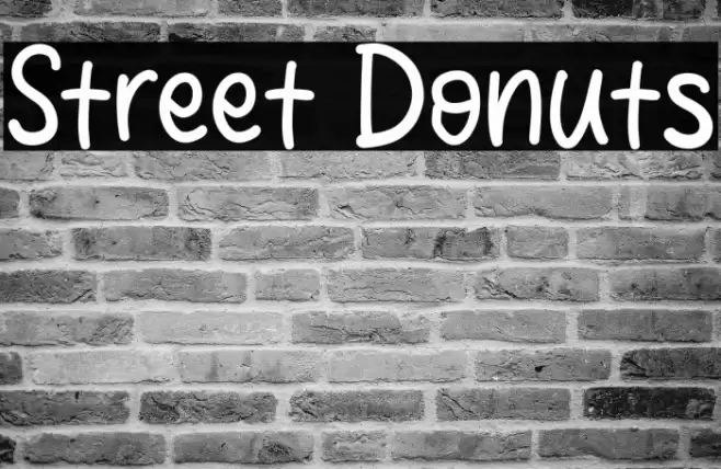 Street Donuts フォント examples