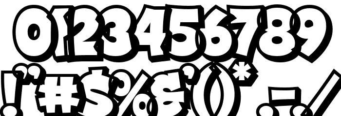 Street Drips Extrude Font OTHER CHARS